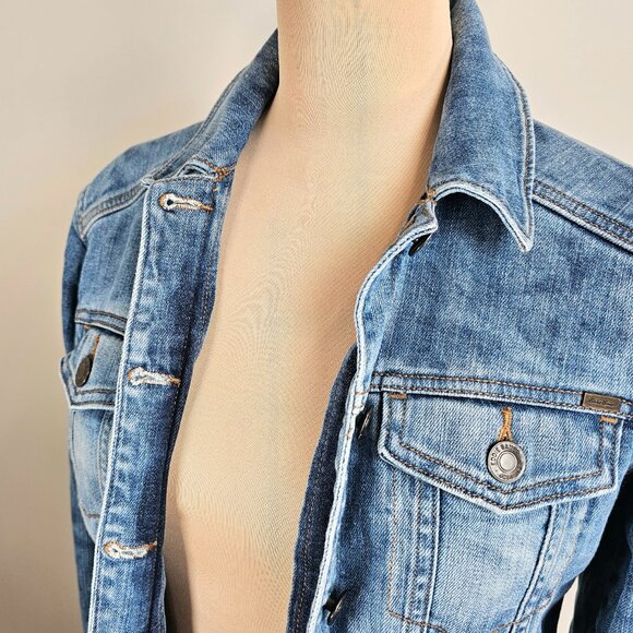 Eddie Bauer Heritage Americana Classic Trucker Denim Jacket Small - Picture 6 of 11